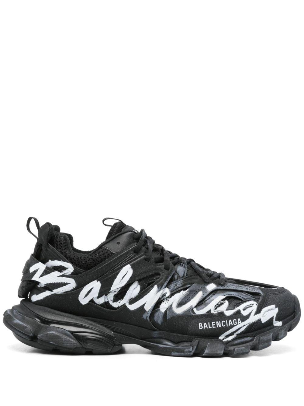 BALENCIAGA Track Signature Lace In Black Product Image