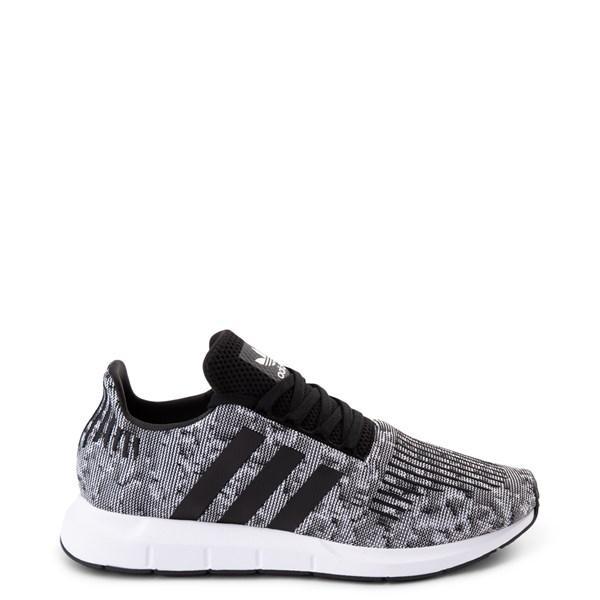 Mens adidas Swift Run Athletic Shoe - Gray / Black / White Product Image