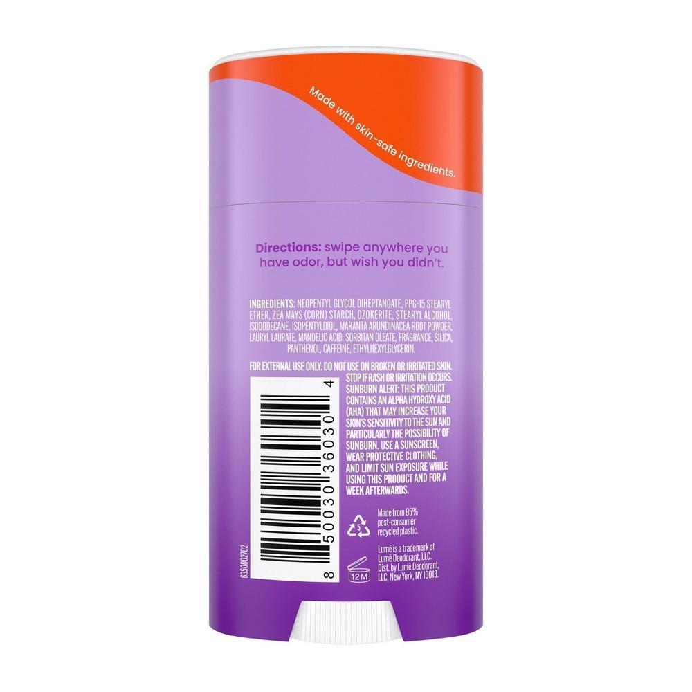 Lume Whole Body Women's Deodorant - Smooth Solid Stick - Aluminum Free - Lavender Sage Scent - 2.6oz Product Image