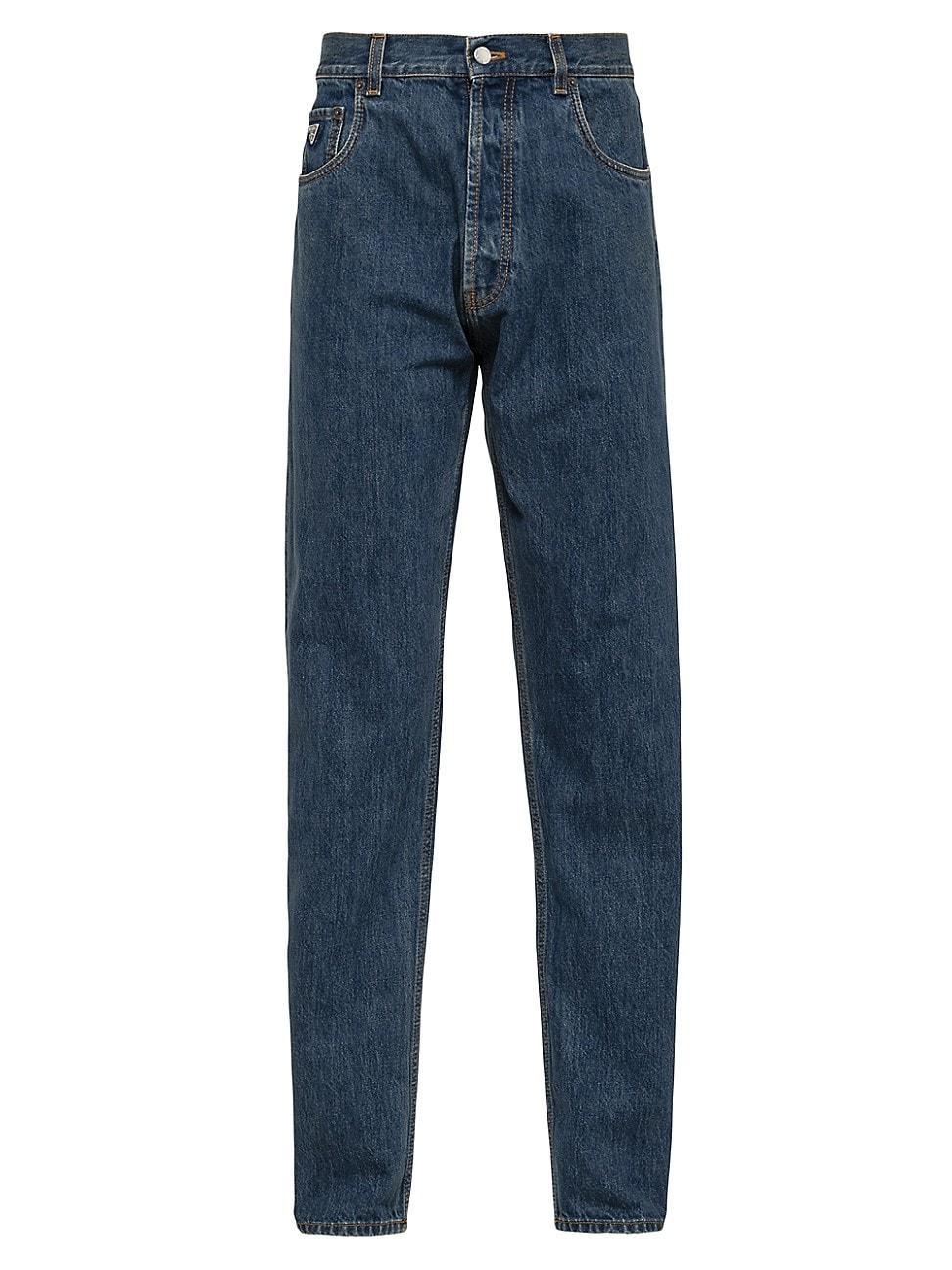 Mens Five-Pocket Denim Jeans Product Image