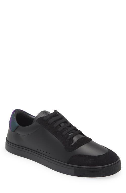 BURBERRY Robin Low Top Sneaker In Black/royal Ip Chk Product Image