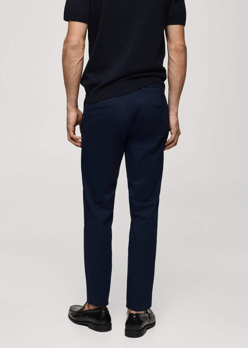 MANGO MAN - Slim fit serge chino trousers navyMen Product Image