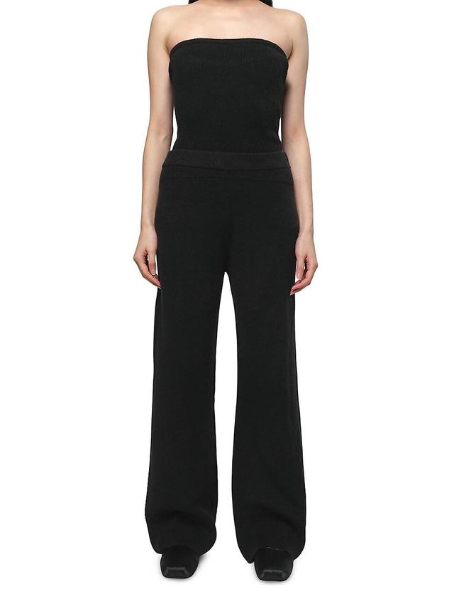 Womens Allegra Knit Wide-Leg Pants Product Image