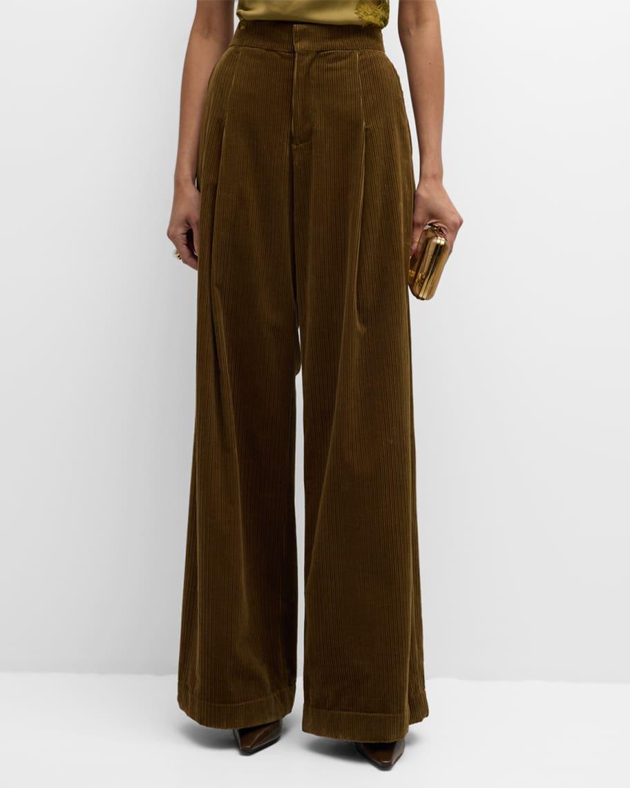 Andrew Wide-Leg Corduroy Pants Product Image