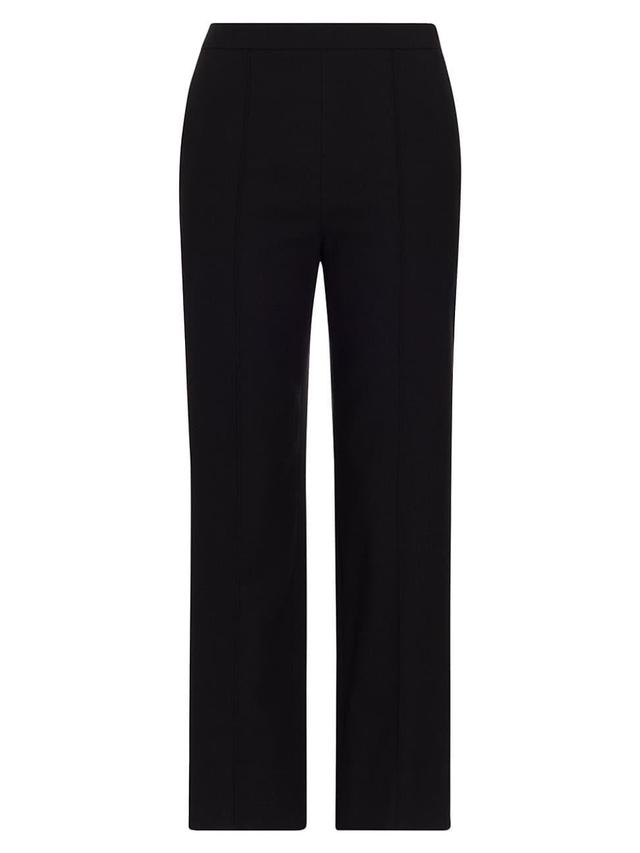 Womens Mid-Rise Wool-Blend Cropped Pants Product Image