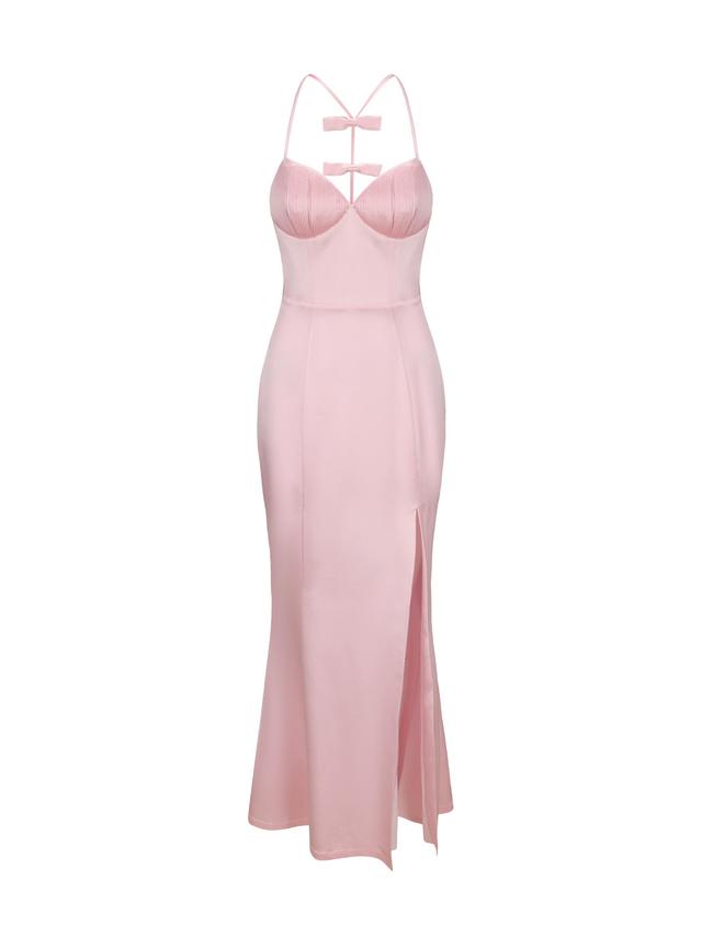 Angelique Bow Dress (Pink) (Final Sale) Product Image