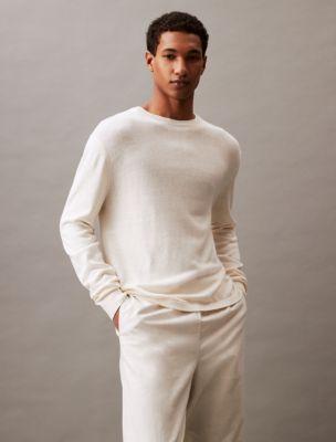 Linen Blend Crewneck Sweater Product Image