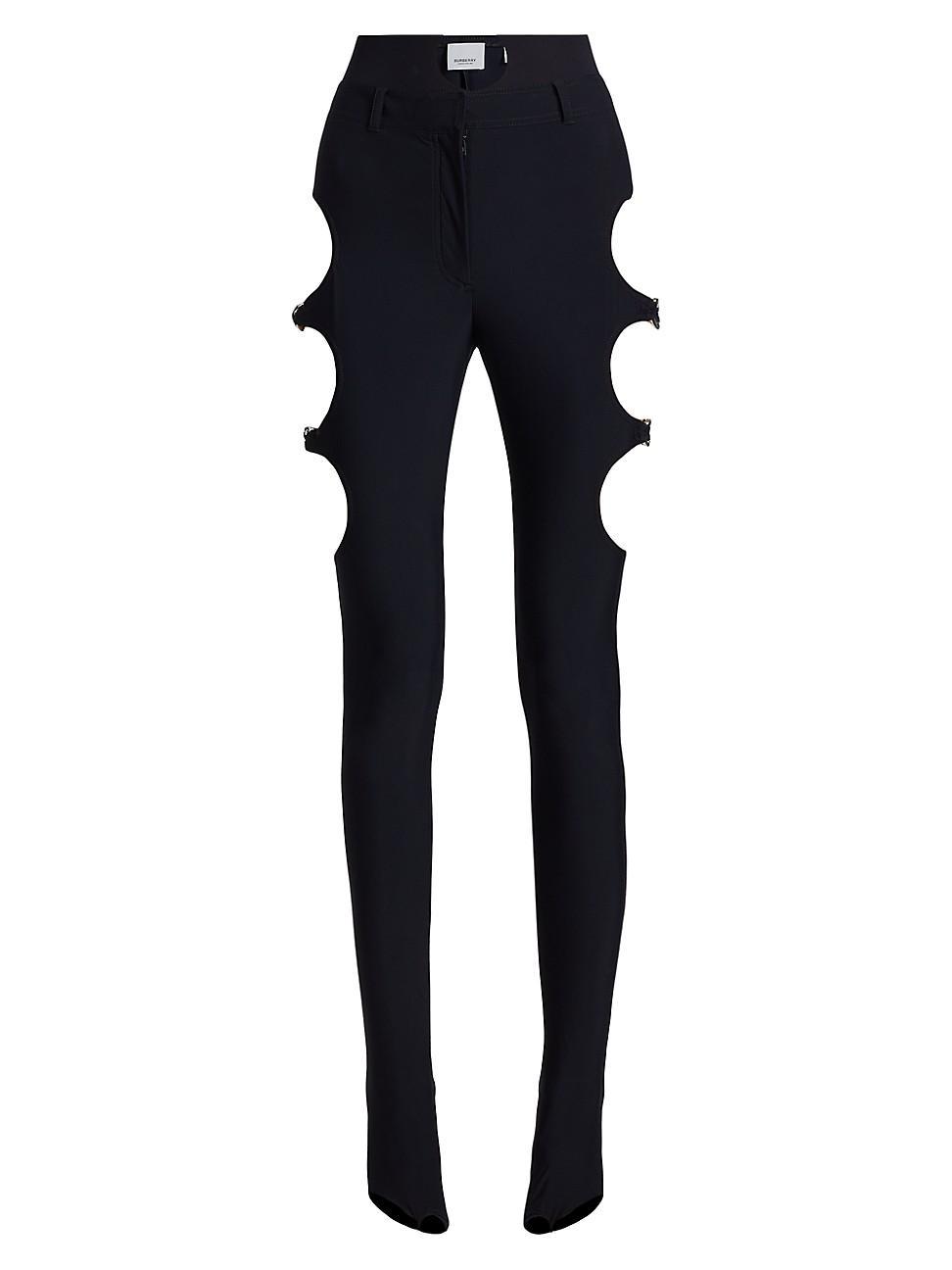 Womens Cut-Out Skinny Stirrup Pants Product Image