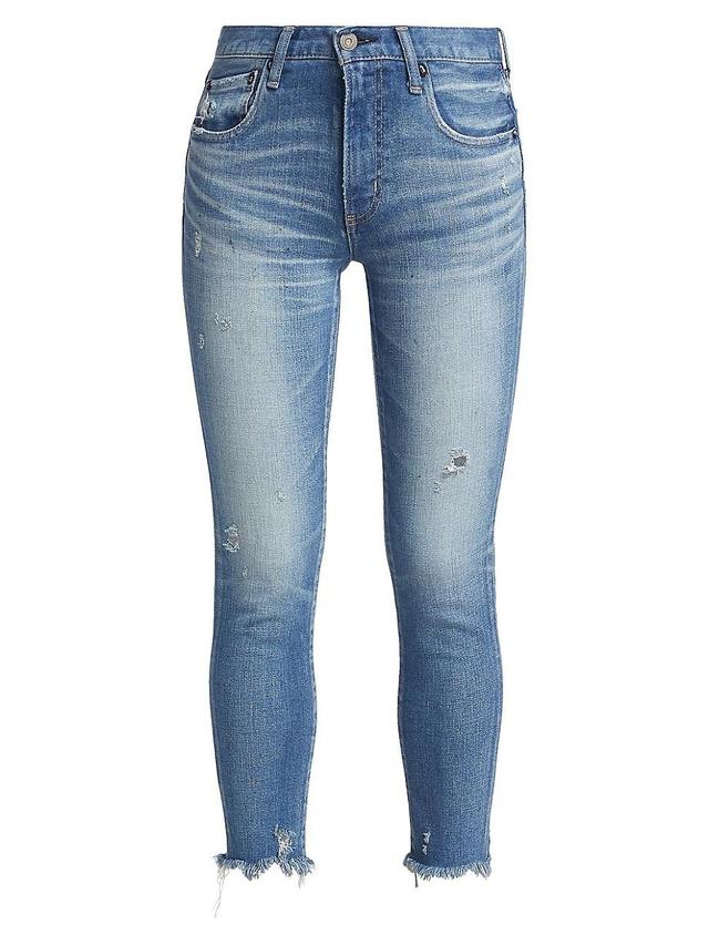 Womens Diana Distressed Stretch Skinny Jeans Product Image