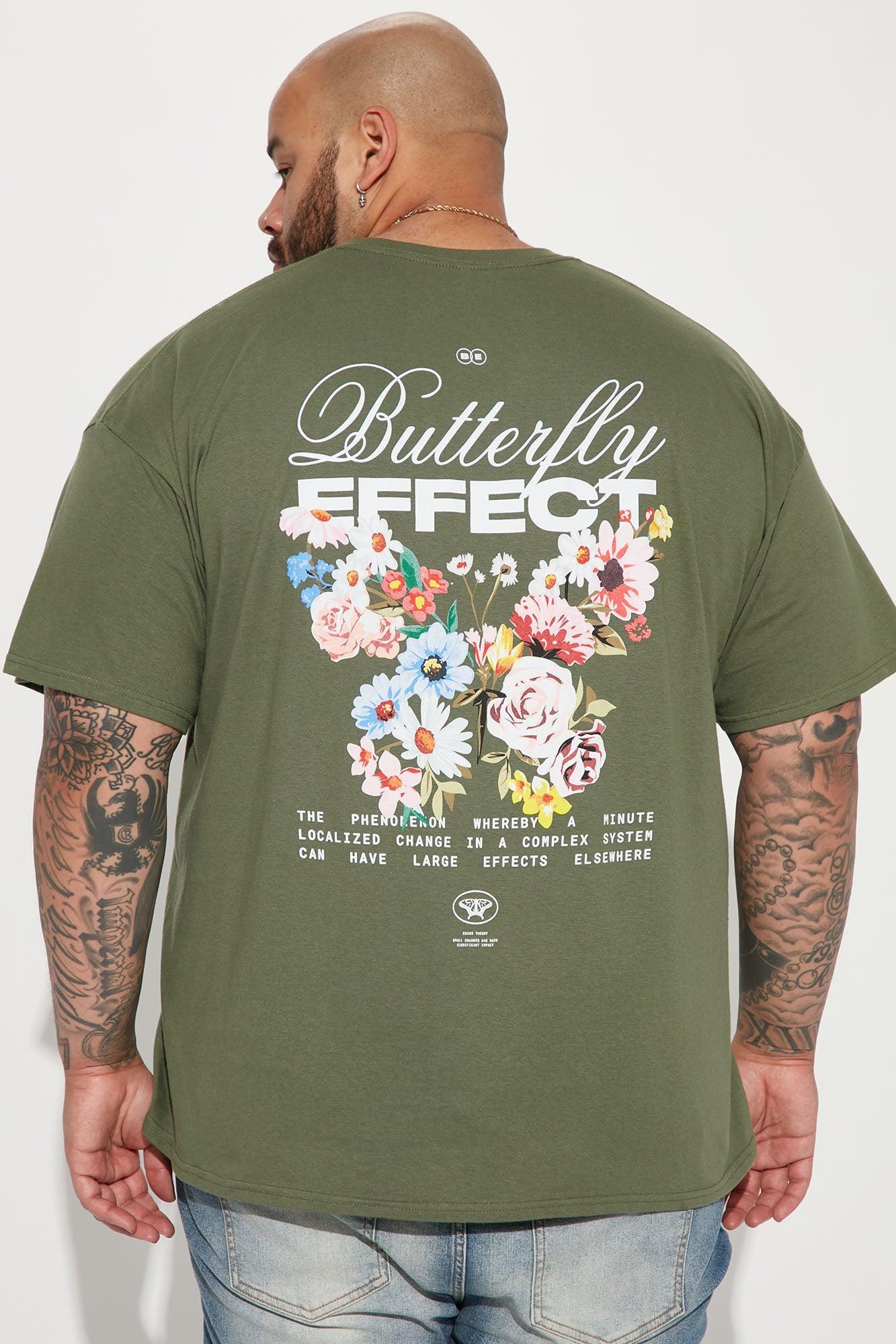 Butterfly Effects Short Sleeve Tee - Olive Product Image