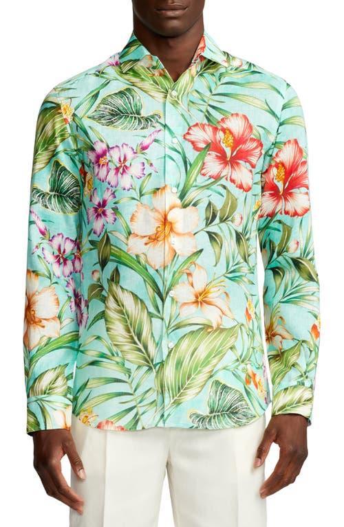 Mens Delano Tropical Long-Sleeve Shirt Product Image