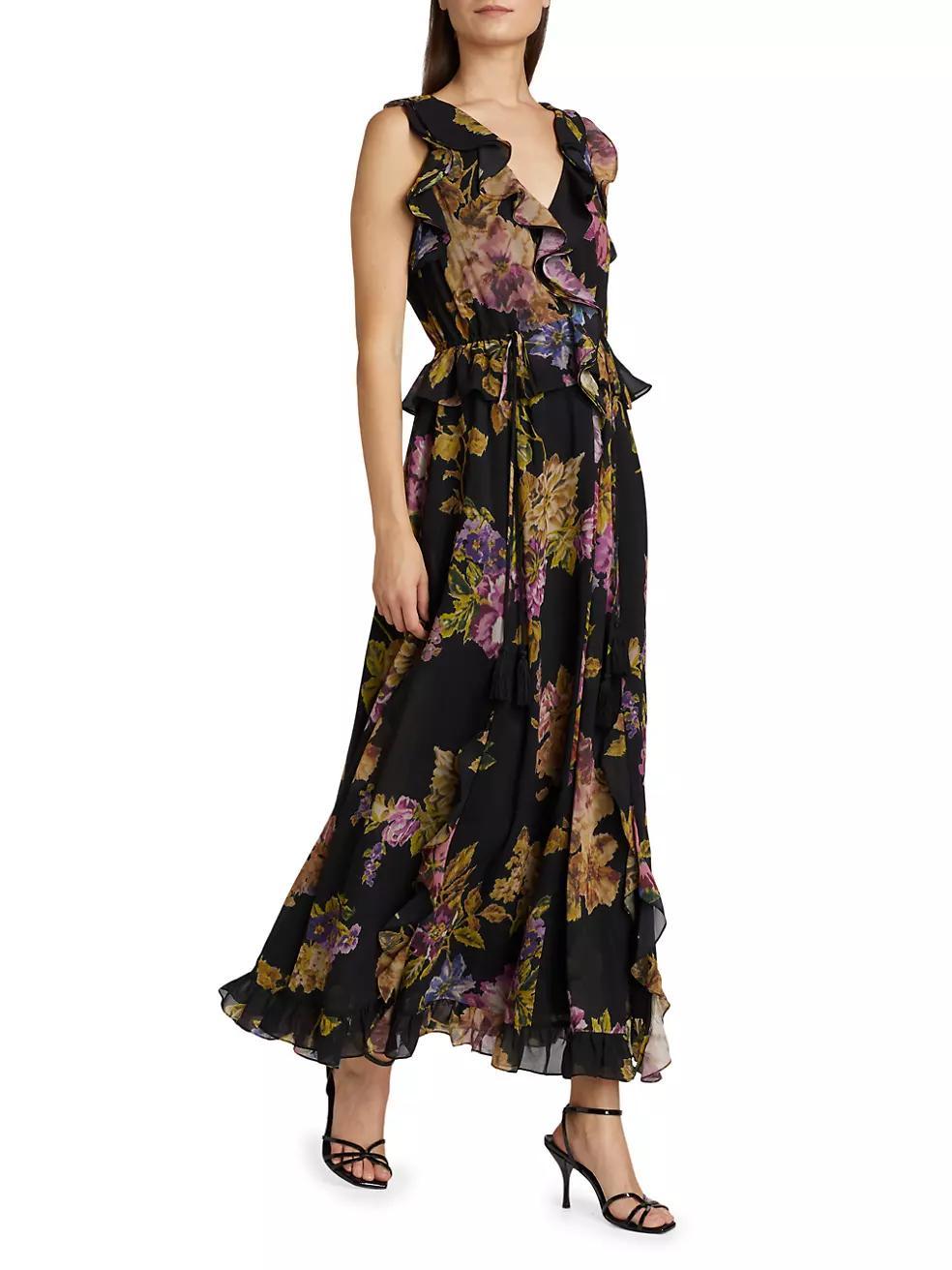 Lesley Floral Ruffled Maxi Dress Product Image