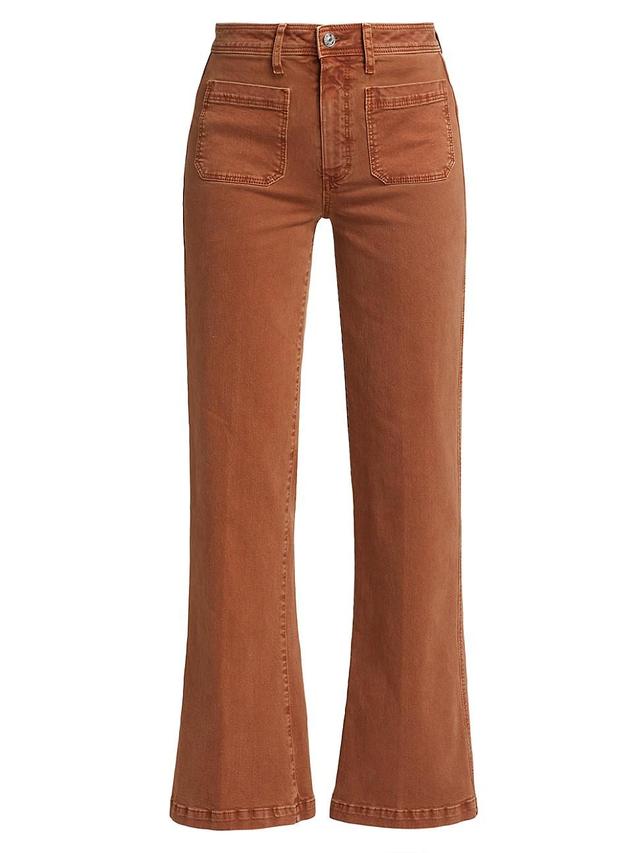 PAIGE Leenah Patch Pocket Wide Leg Jeans Product Image