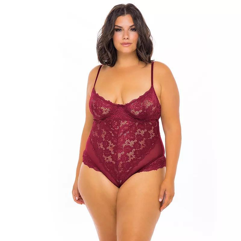 Oh La La Cheri Lace Underwire Teddy Product Image