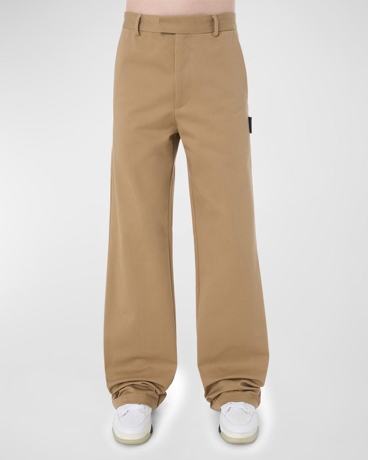 Mens Wide-Leg Baggy Chino Pants Product Image