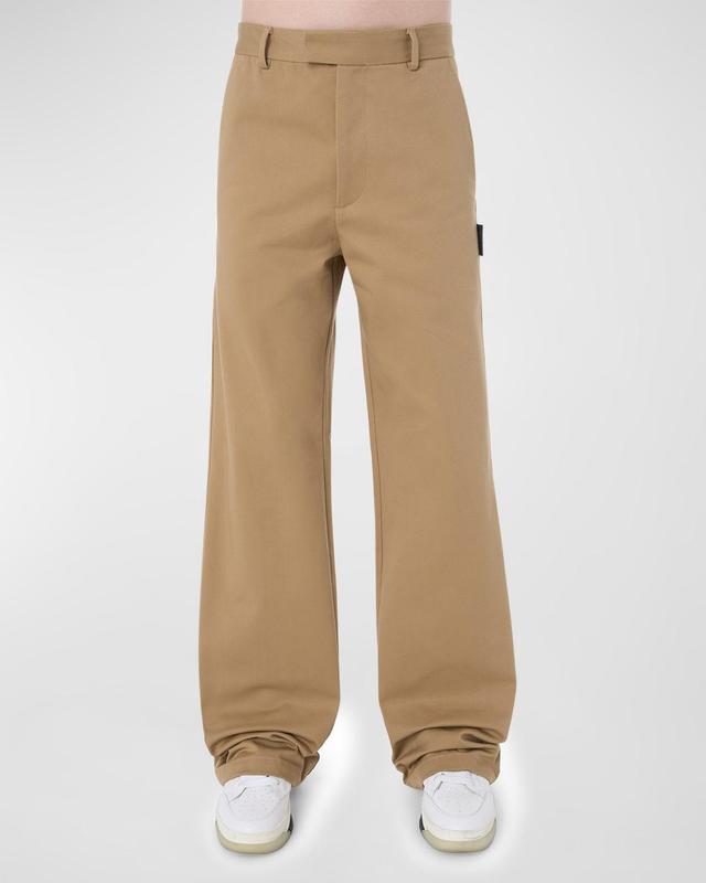 Mens Wide-Leg Baggy Chino Pants Product Image