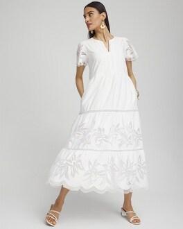 Eyelet Lace Inset Maxi Dress Product Image