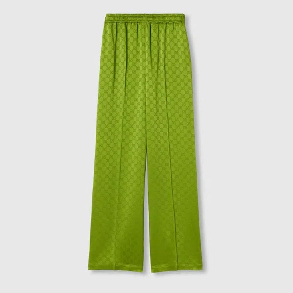 Gg Jacquard Pant In Green Product Image