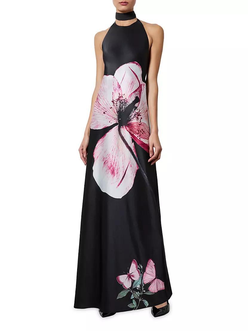 Montana Floral Scarf Cocktail Dress Product Image