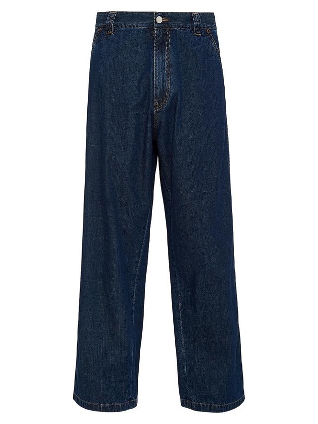 Mens Light Denim Jeans Product Image