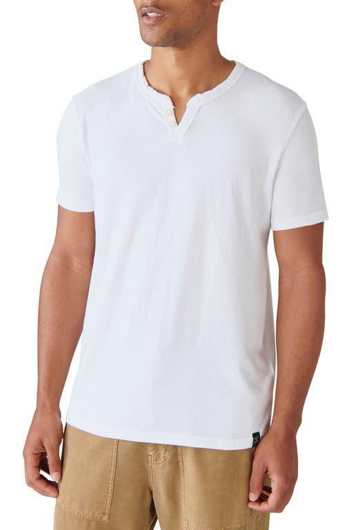 Lucky Brand Venice Button Notch Neck T-Shirt Product Image