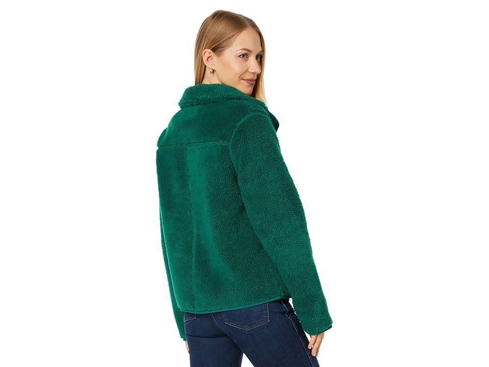 L.L.Bean Plus Size Bean's Sherpa Fleece Jacket (Soapstone) Women's Coat Product Image