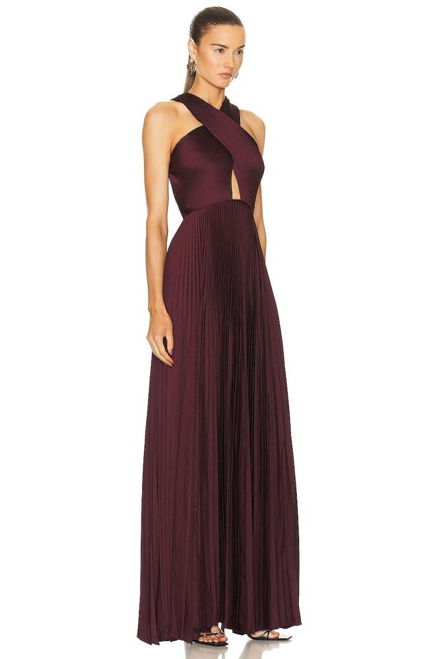 A.L.C. Athena Dress in Burgundy Product Image