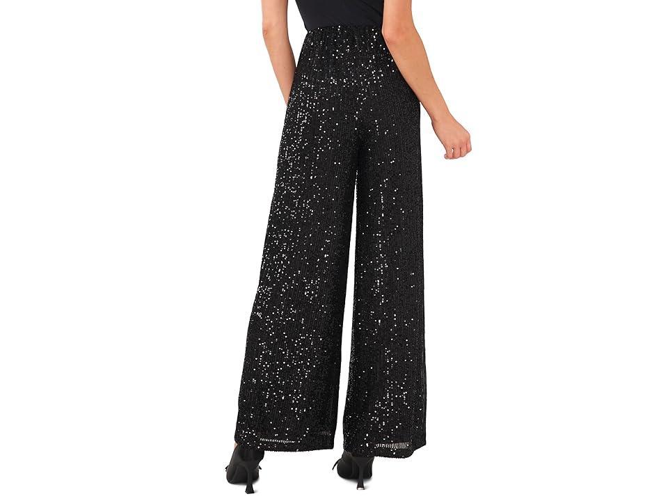 CeCe Sequined Wide Leg Pants Product Image