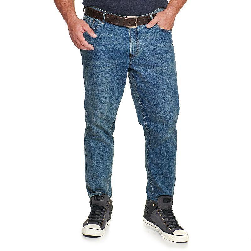 Big & Tall Sonoma Goods For Life Regular Fit Tapered Jeans, Mens Blue Product Image