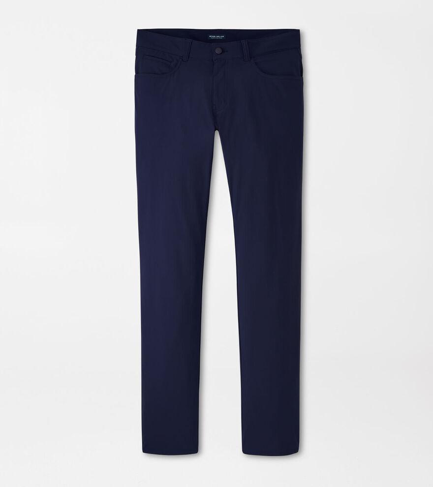 Peter Millar Mens Bingham Performance Five-Pocket Pant | Color: Navy | Size: 36 Product Image