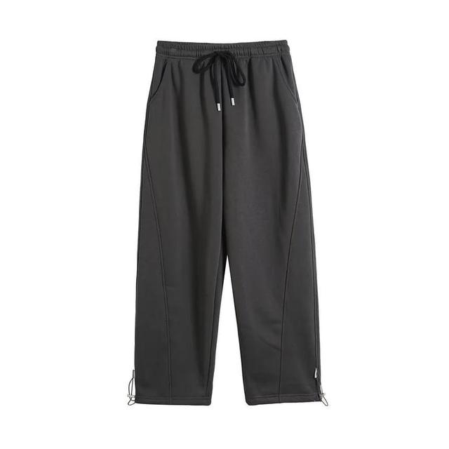 Mid Rise Plain Sweatpants Product Image