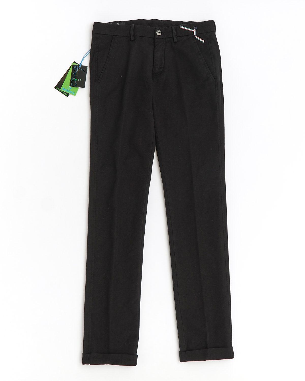 Masons Torino Black Jersey Pants Product Image