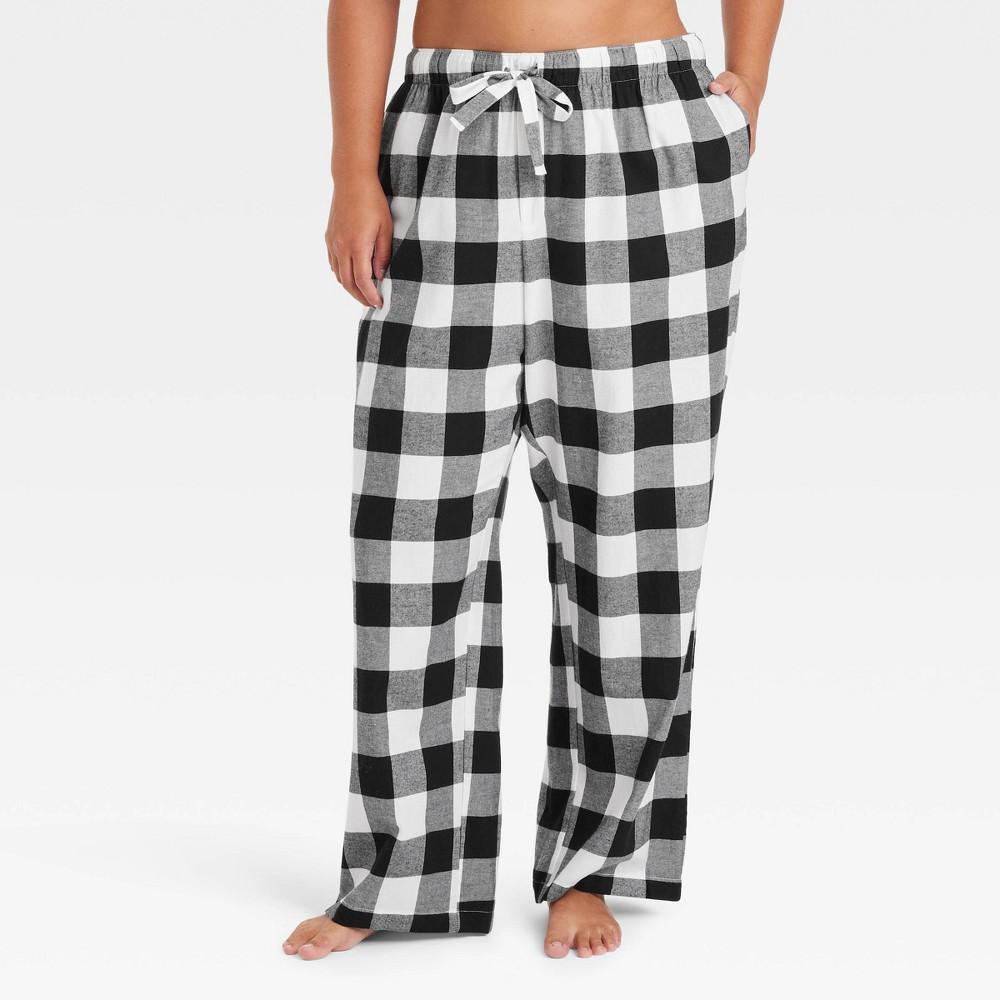 Womens Buffalo Check Flannel Pajama Pants - Auden 2X Product Image