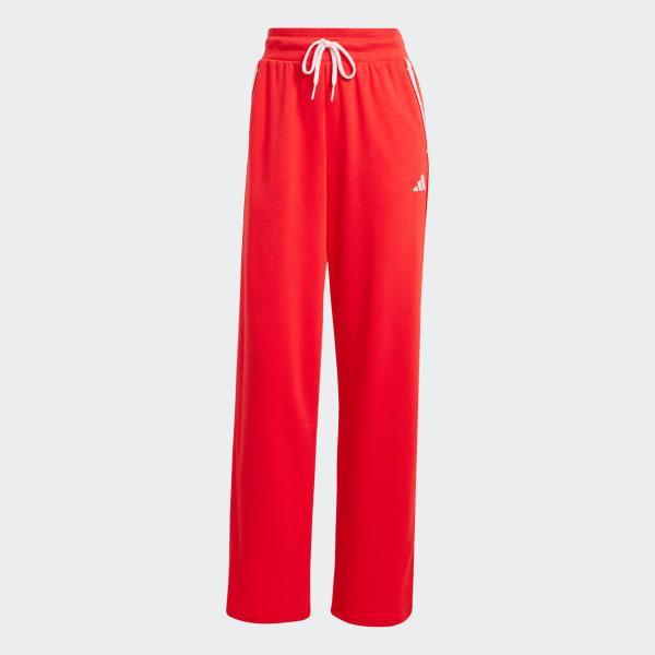 adidas Essentials Color Pop French Terry Pants Pure Ruby XS Womens Product Image