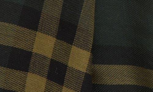 Giant Check Wool Scarf In Shadow Product Image