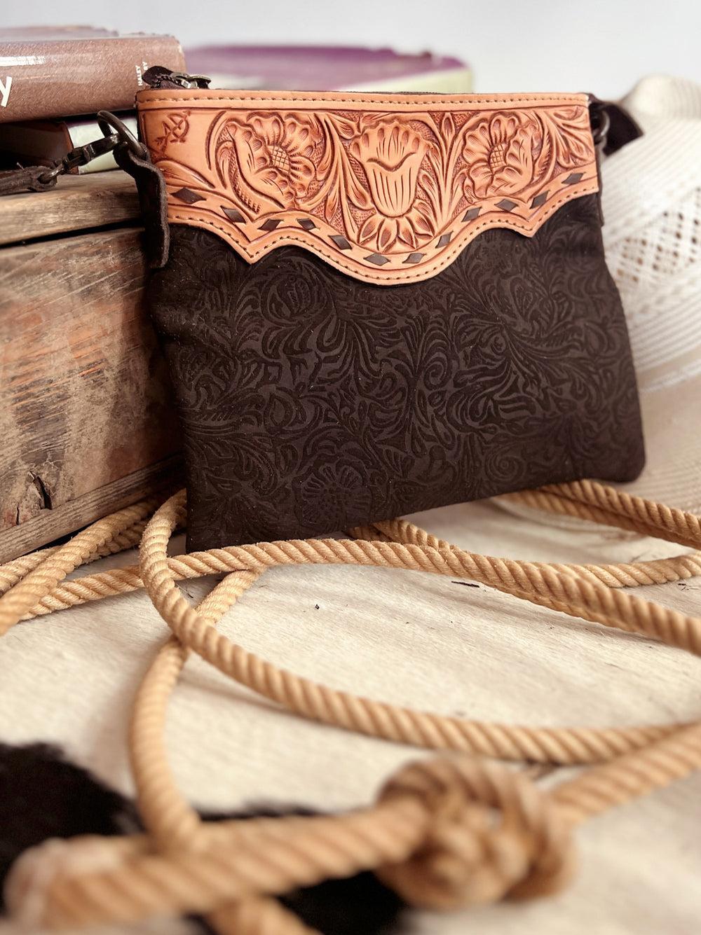 Darling Tooled Not Fooled Leather Crossbody Product Image