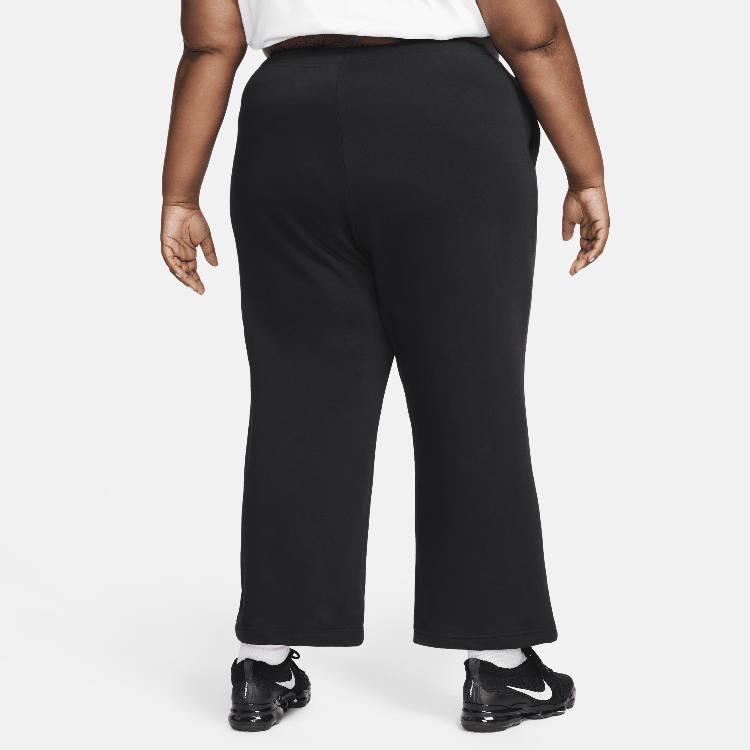 Womens Nike Sportswear Club Fleece Mid-Rise Wide-Leg Sweatpants (Plus Size) Product Image