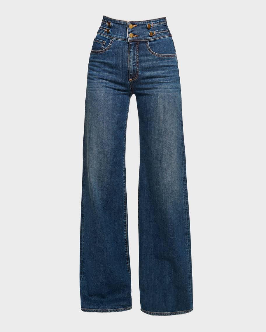 Liv High-Rise Wide-Leg Jeans Product Image