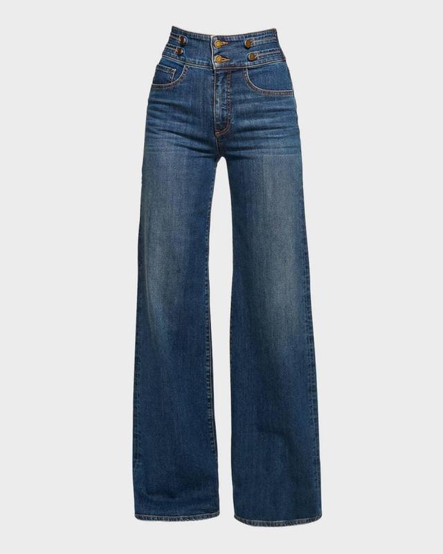 Liv High-Rise Wide-Leg Jeans Product Image