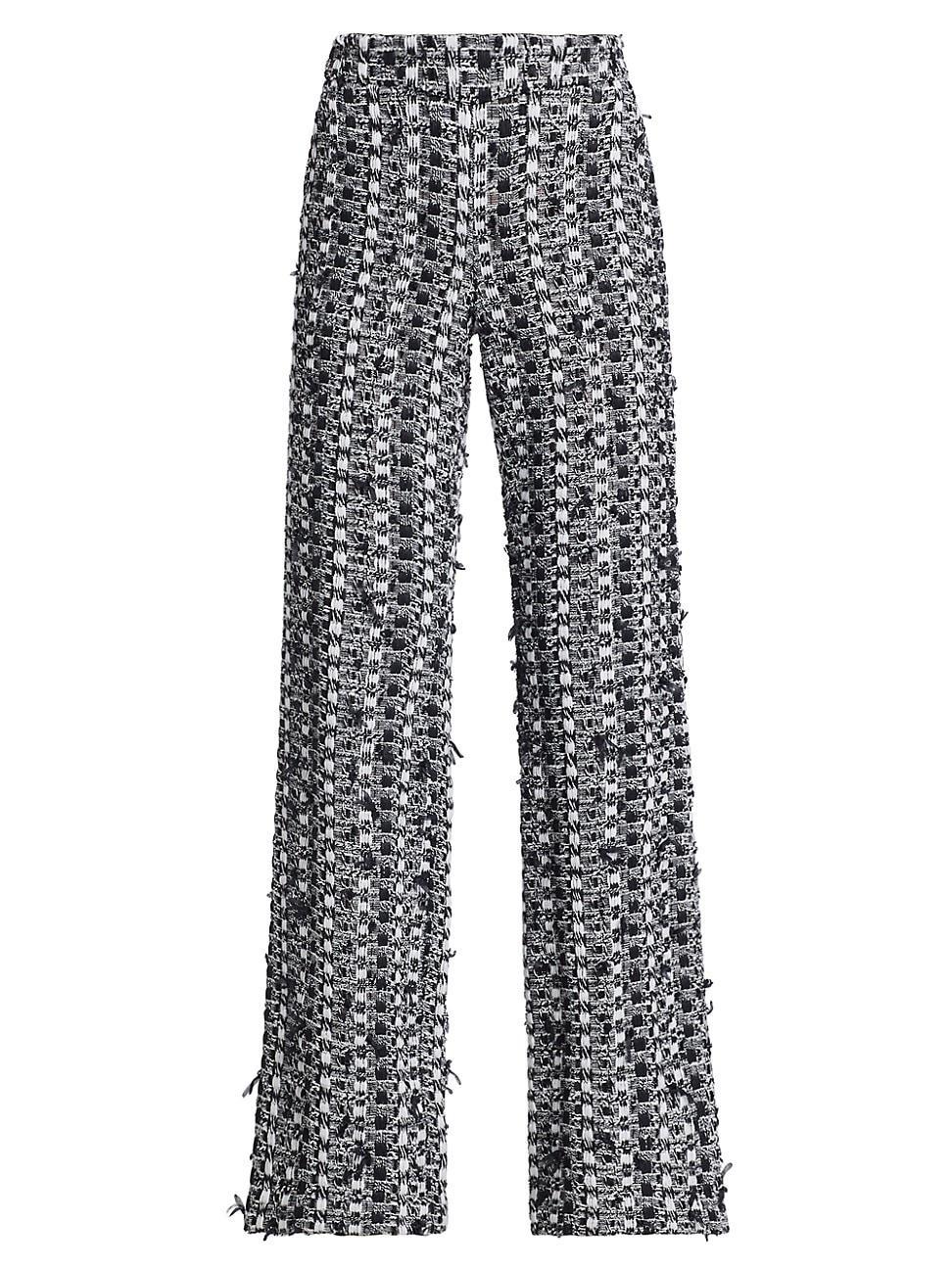 Womens Femininity Tweed Straight-Leg Pants product image