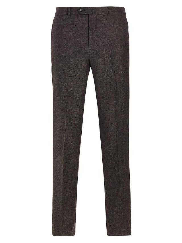 Mens Wool Slim Trousers Product Image