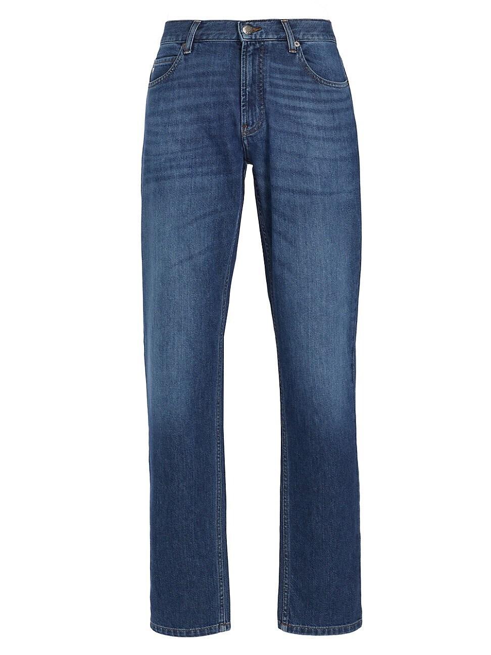 Mens Slim-Fit Medium Wash Jeans Product Image