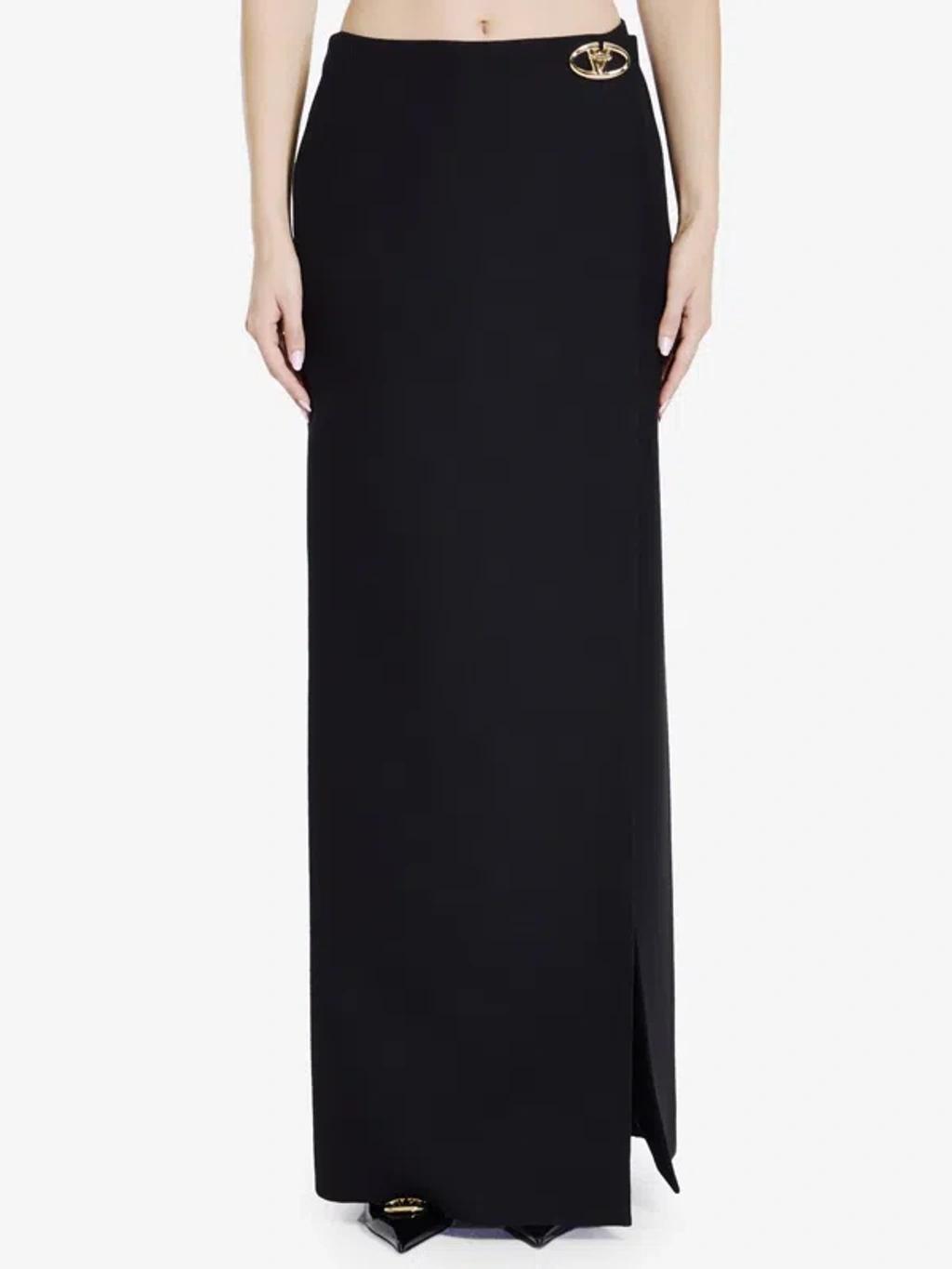 Skirt In Crepe Couture In Black Product Image