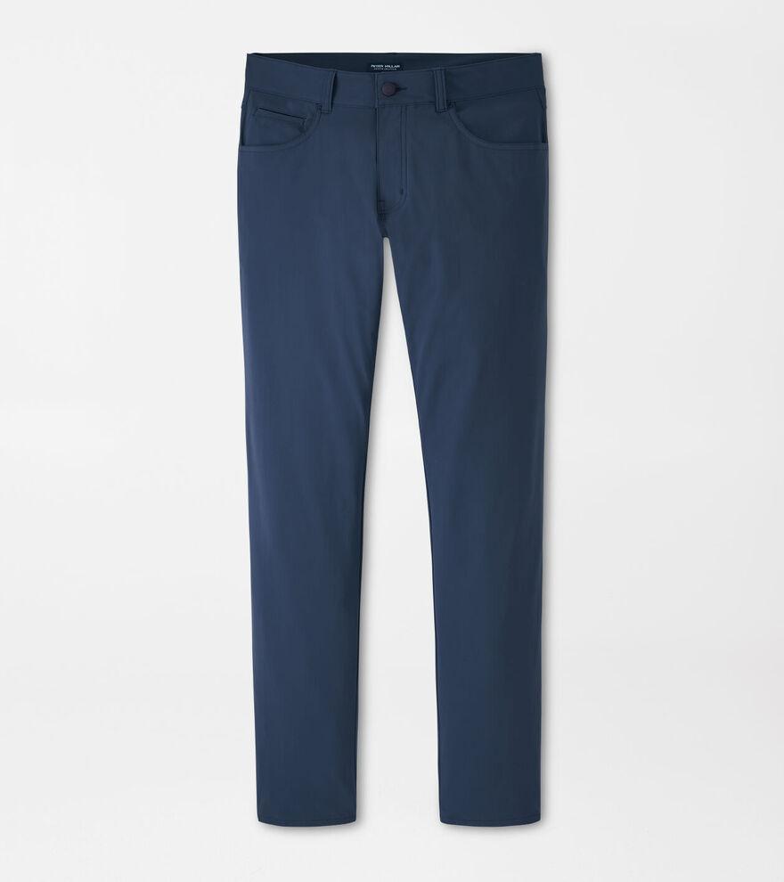 Peter Millar Mens Bingham Performance Five-Pocket Pant | Color: Deep Blue Pearl | Size: 34 Product Image