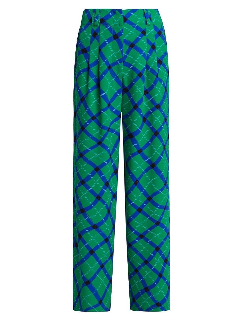 Womens Bloo Plaid Relaxed Pants Product Image