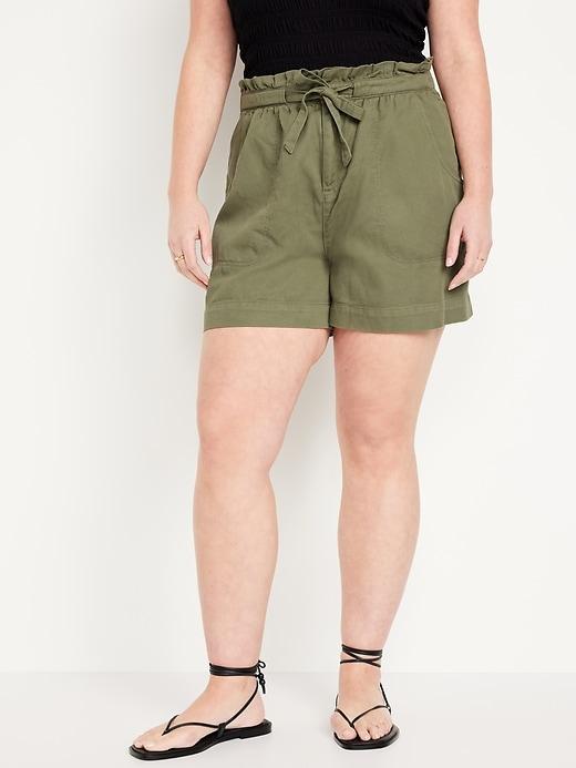 Extra High-Waisted Utility Shorts -- 4-inch inseam Product Image