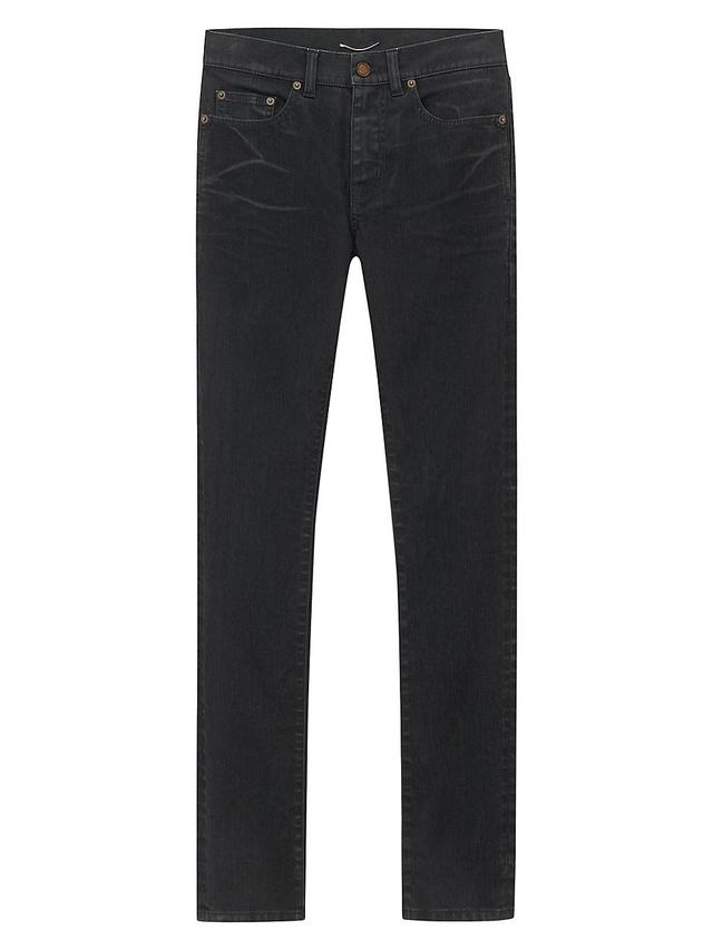 Mens Skinny Jeans in Light Glazed Denim Product Image