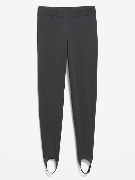 High-Waisted Fleece-Lined Stirrup Leggings Product Image