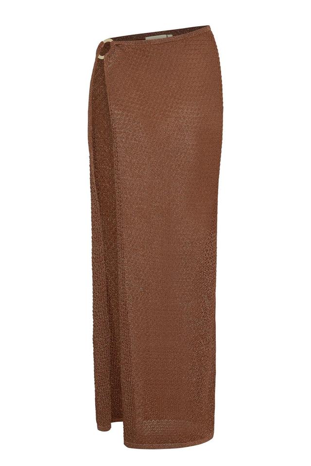 Palermo Skirt - Bronze Lurex Lace Crochet Product Image