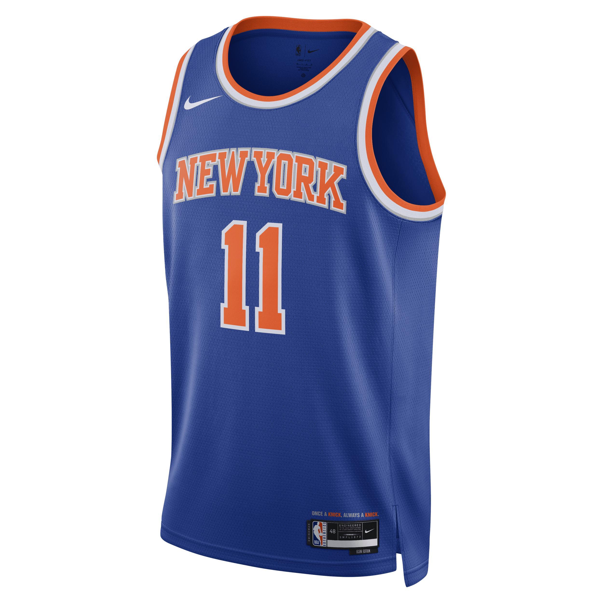 New York Knicks Icon Edition 2022/23 Nike Men's Dri-FIT NBA Swingman Jersey Product Image